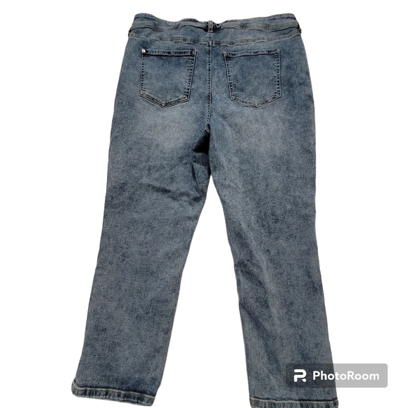 D/C jeans Penningtons acid wash notched hem ankle jeans - Picture 4 of 10